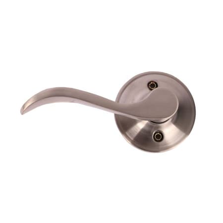 Pamex Left Hand Naples Lever with Round Rose Half Dummy Lockset Grade 3 Satin Nickel Finish FLYEP04L
